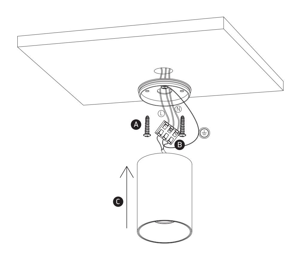 7W LED cilindro formos paviršinis šviestuvas, juodas, 3000K, dimeriuojamas, 12107R/B/W - Image 3