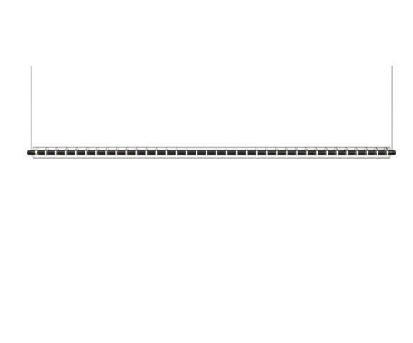 37W LED pakabinamas linijinis šviestuvas LOOP, juodas, 3000K, 1790mm - Image 2