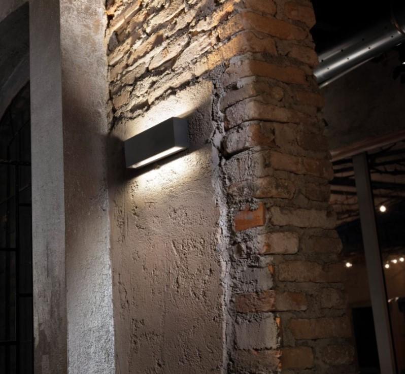 20W LED sieninis fasado šviestuvas DODO 300, antracito sp. (RAL 7021), 3000K, šviečia į abi puses - Image 2