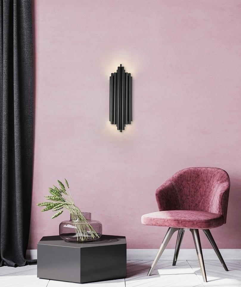 Sieninis šviestuvas HARMONIC, 2xE14, juodas, šviečia į viršų ir į apačią - Image 2