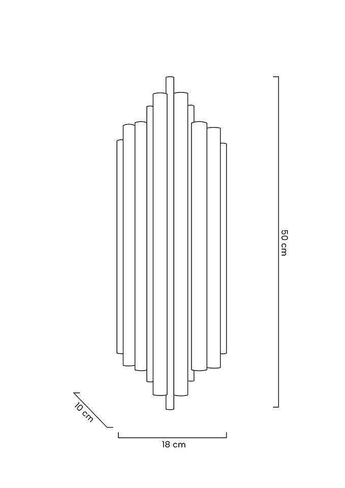 Sieninis šviestuvas HARMONIC, 2xE14, juodas, šviečia į viršų ir į apačią - Image 3