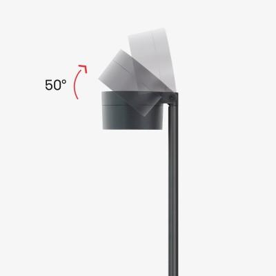 15W LED pastatomas lauko šviestuvas HASTA R, tamsiai pilkas, 3000K, dimeriuojamas - Image 3
