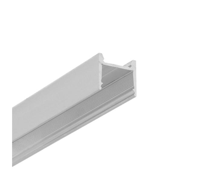 LED juostos profilis HOOD14 F/UI, neanoduoto aliuminio, 2m - Image 2