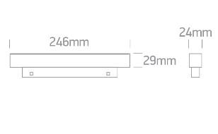 12W LED šviestuvas į magnetines sistemas ONELIGHT MINI/MIDI, juodas, 3000/3500/4000K, 42112AA/B/V - Image 3