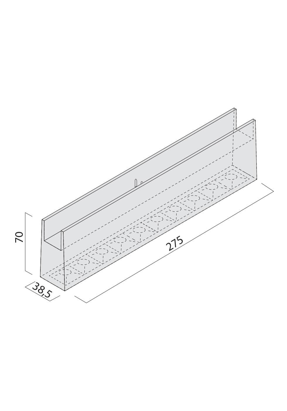 20W LED šviestuvas, montuojamas į XFORT bėgelį, 48V, juodas, 2700K, IP65, 275mm, dimeriuojamas, FRT22UWW SP SBK - Image 3