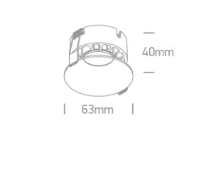 7W LED įleidžiamas šviestuvas, baltas, 3000/3500/4000K, 10107DX/W/V - Image 3