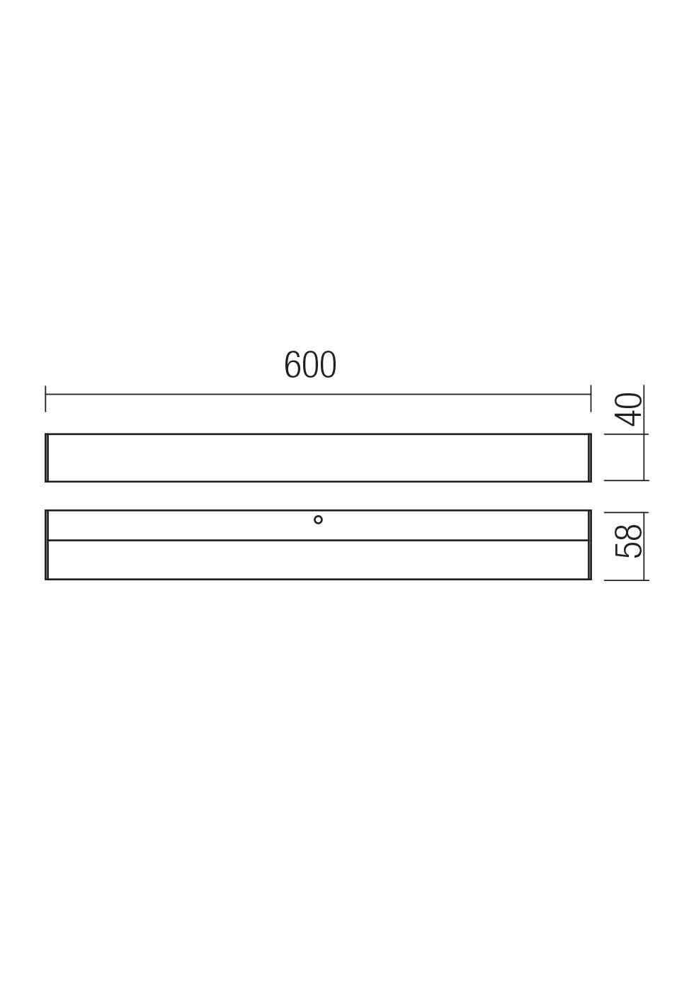12,6W LED sieninis šviestuvas TASK, juodas, 3000/4000K, IP44, 60cm, 01-4565 - Image 3
