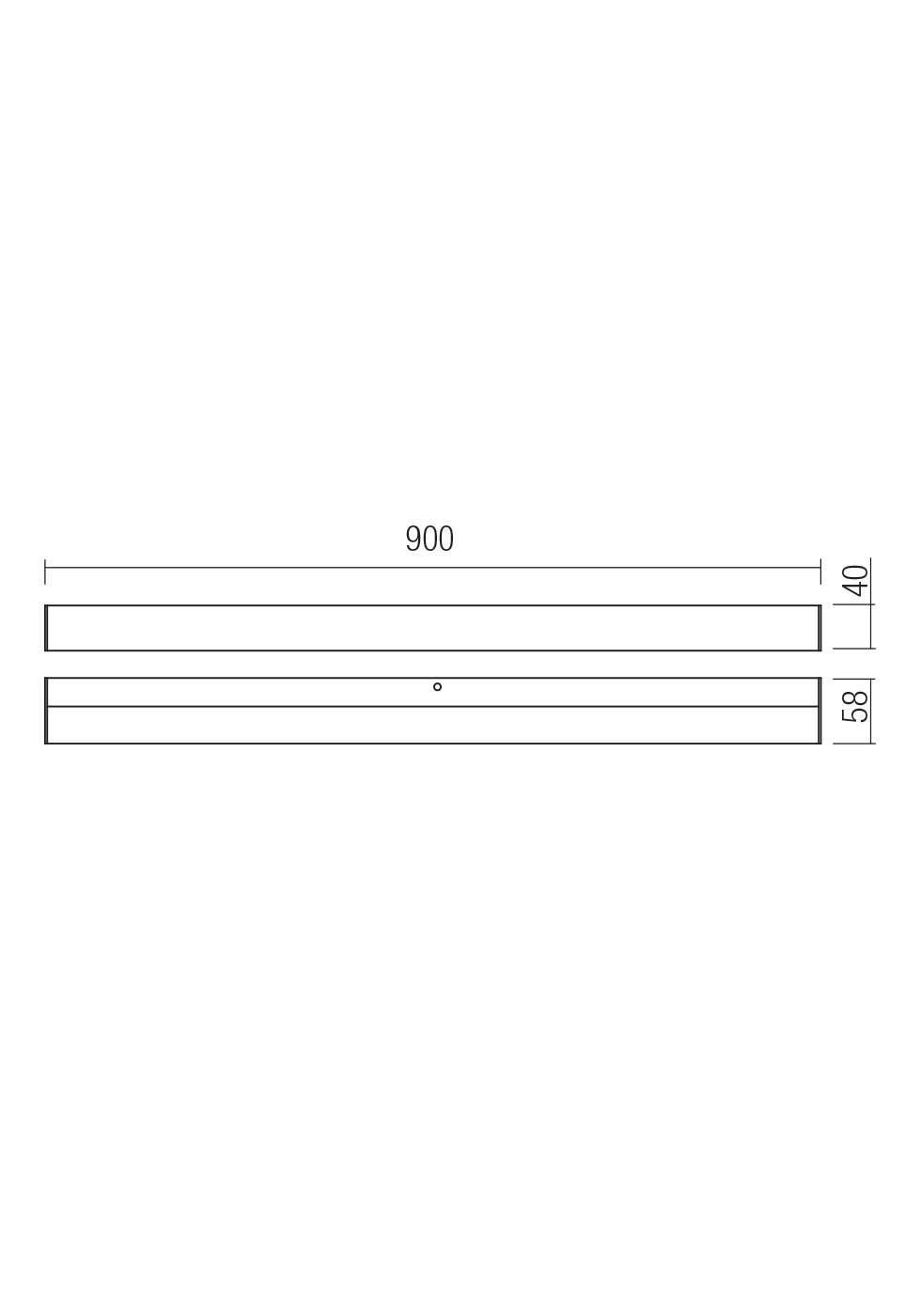 18W LED sieninis šviestuvas TASK, juodas, 3000/4000K, IP44, 90cm, 01-4567 - Image 3