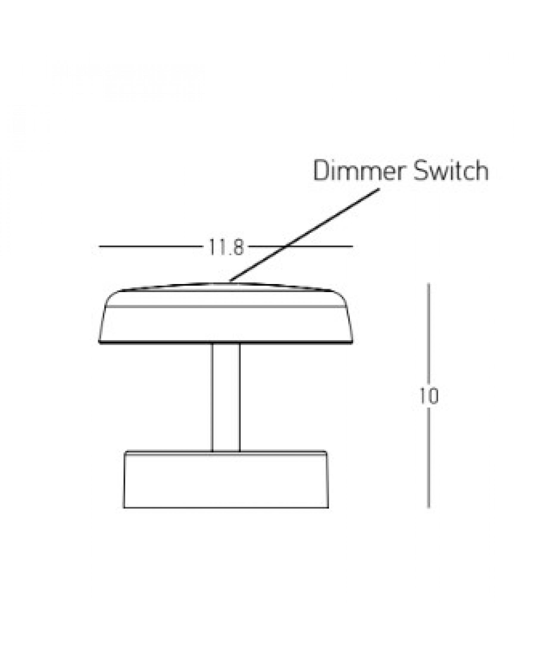 2W LED įkraunamas stalo šviestuvas, juodas, 3000K, dimeriuojamas, IP44, E402 - Image 3