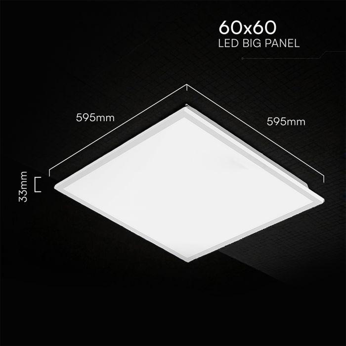 40W LED panelė, 60x60cm, balta, 4000K, CREE LED chip - Image 3