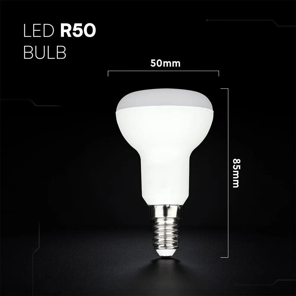 4,8W LED lemputė E14, R50, 6500K, 120°, CREE LED chip - Image 2