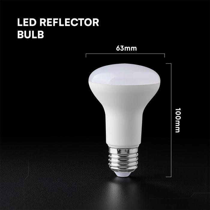 8,5W LED lemputė, R63, E27, 4000K, 120°, CREE LED Chip - Image 2