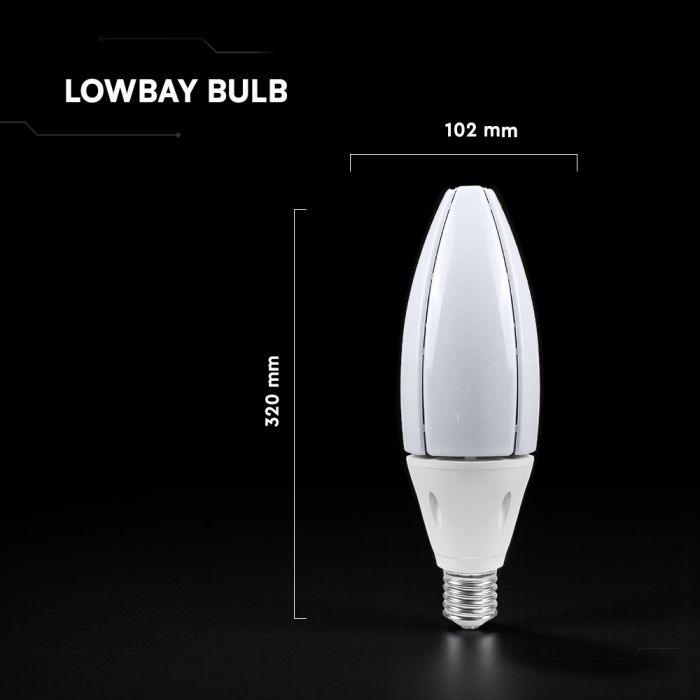 60W LED lemputė, E40, 6500K, 300°, CREE LED Chip - Image 2