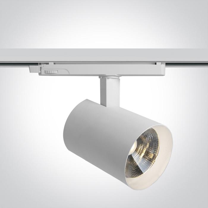40W LED akcentinis šviestuvas į 3 fazių bėgelius, baltas, 3000/3500/4000K, dimeriuojamas, 65670CTT/W/V - Image 2
