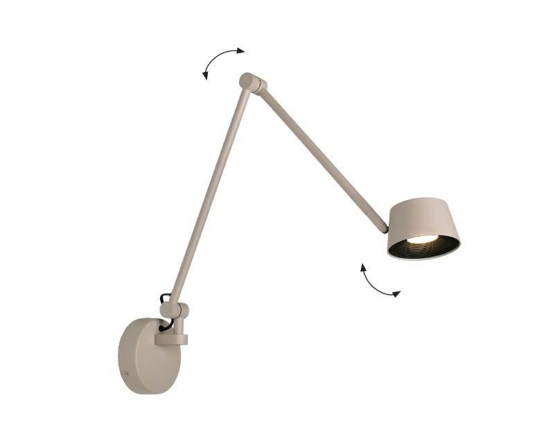 9W LED sieninis šviestuvas SAVINA, smėlio sp., 3000K, dimeriuojamas, 4329601 - Image 2