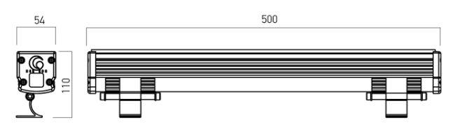 12W LED fasado šviestuvas XFLOW S, sidabro sp., 3000K, 30° - Image 2