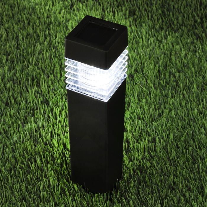 0,06W LED įsmeigiamas šviestuvas su saulės baterija AURORA, juodos sp., 4000K, IP44 - Image 2