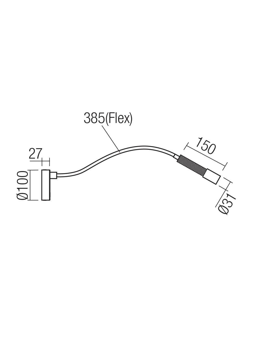 8W LED sieninis šviestuvas DRILL, sendinto aukso sp., 2700K, dimeriuojamas, 01-4441 - Image 2