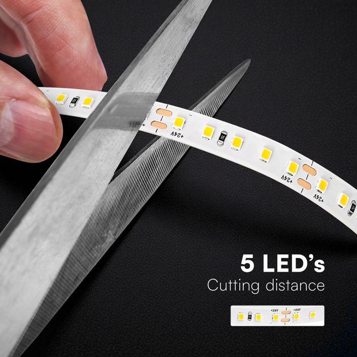 8W/m LED juosta, 6500K, 120 LED/m, 24V, IP20, 20m ritė - Image 2