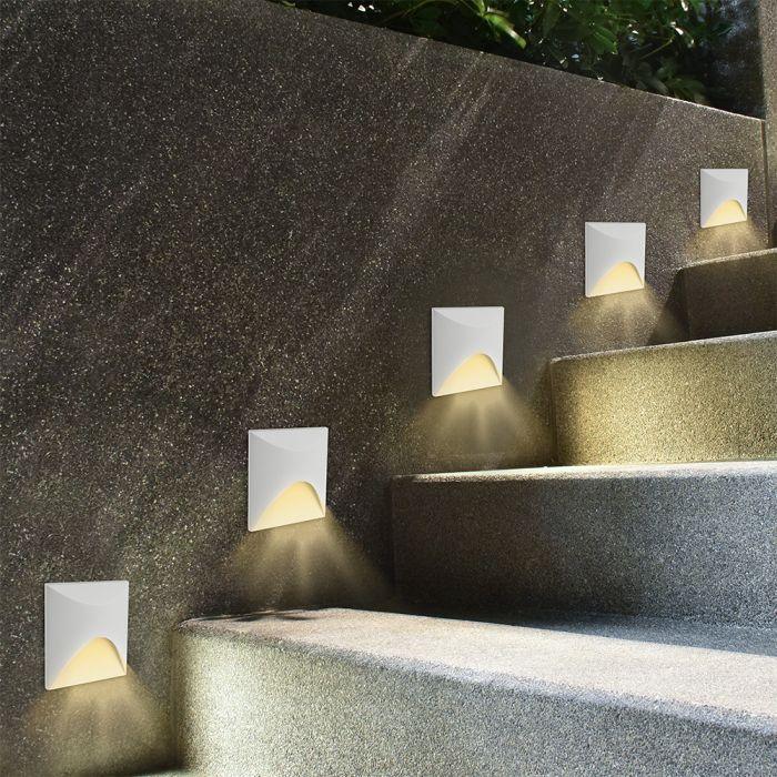 1W LED įleidžiamas į žemę šviestuvas, baltos sp., 6400K, IP67 - Image 2