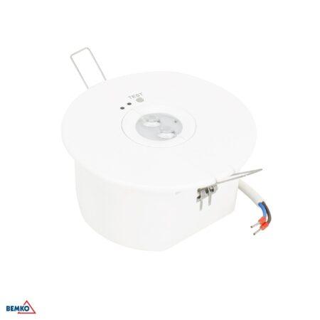 3,5W LED įleidžiamas avarinis šviestuvas TOLER 2, baltas, 6500K, 2h veikimas autonominiu režimu