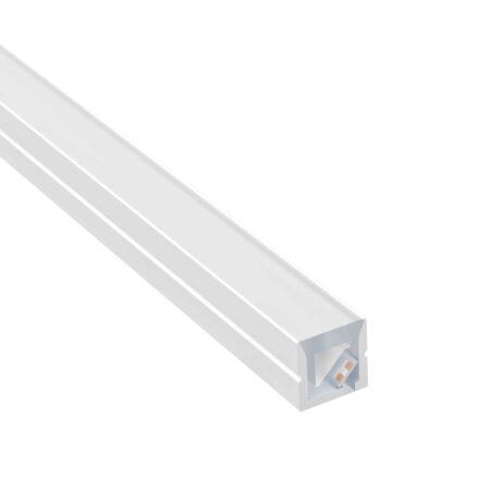 Silikoninis profilis su integruota 12W/m LED juosta NEON 3D, 24V, 3000K, 5m, IP67