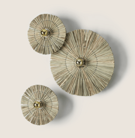 Sieninis šviestuvas LAOS, E27, aukso/rusvos sp., 30cm