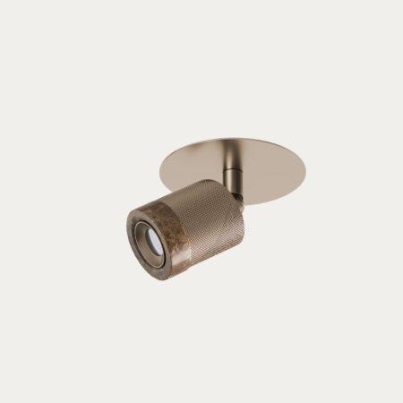 6W LED įleidžiamo montavimo pakreipiamas šviestuvas MIMU, rudos/bronzos sp., 2700K, dimeriuojamas