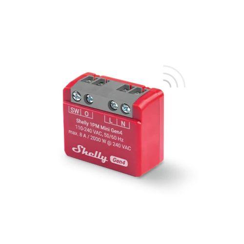 Išmanioji relė SHELLY 1PM MINI GEN4 su energijos matavimu, 8A, Wi-Fi, Bluetooth, ZigBee, Matter