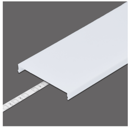 LED juostos profilio dangtelis C8 CLICK, baltas, 2m