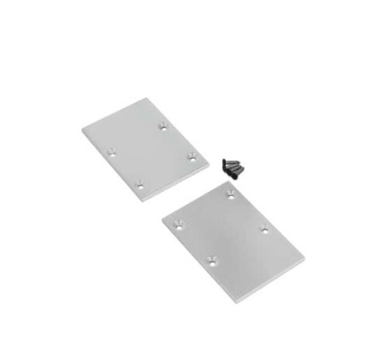 LED juostos profilio PIXEL33-02 užbaigimo elementai, sidabro sp., 2vnt.
