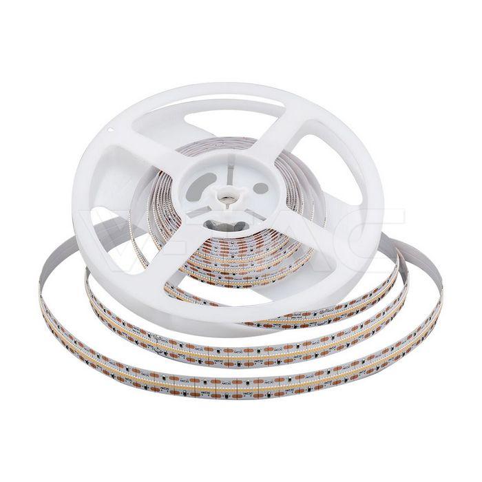 22W/m LED juosta, 700LED/m, 24V, 4000K, 5 metrų ritė