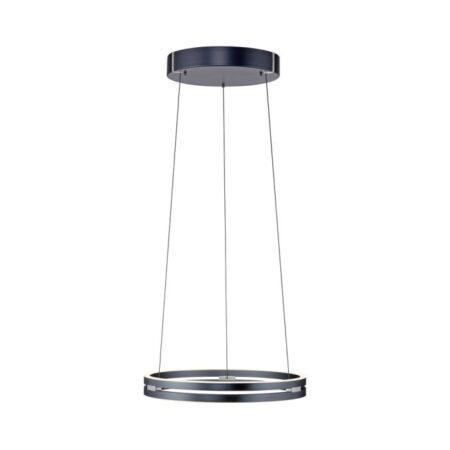 50W LED pakabinamas šviestuvas E-LOOP, pilkos sp., 2700-5000K, dimeriuojamas, 50cm, reguliuojamo aukščio