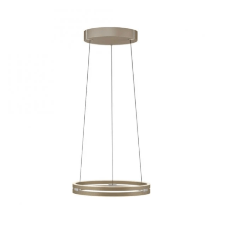 50W LED pakabinamas šviestuvas E-LOOP, bronzos sp., 2700-5000K, dimeriuojamas, 50cm, reguliuojamo aukščio