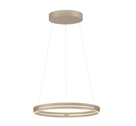53W LED pakabinamas šviestuvas E-LOOP, bronzos sp., 2700-5000K, dimeriuojamas, 70cm, reguliuojamo aukščio