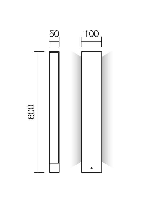 17W LED pastatomas lauko šviestuvas TWIN, rūdžių sp., 3000K, IP65, 9471 - Image 3