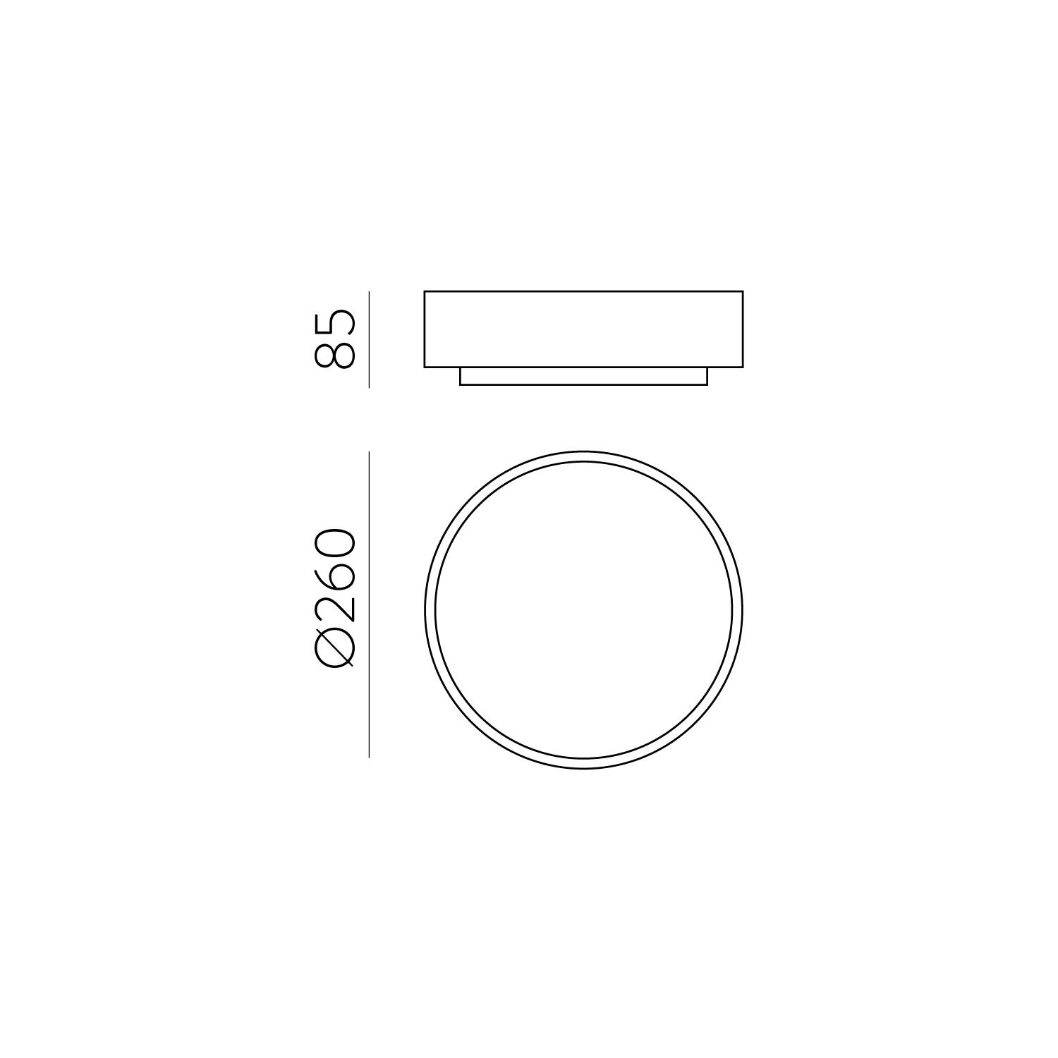 18W LED lubinis šviestuvas DINS, matinės nikelio sp., 2700/3000/4000K, dimeriuojamas, IP44, P0395172NMDP - Image 3