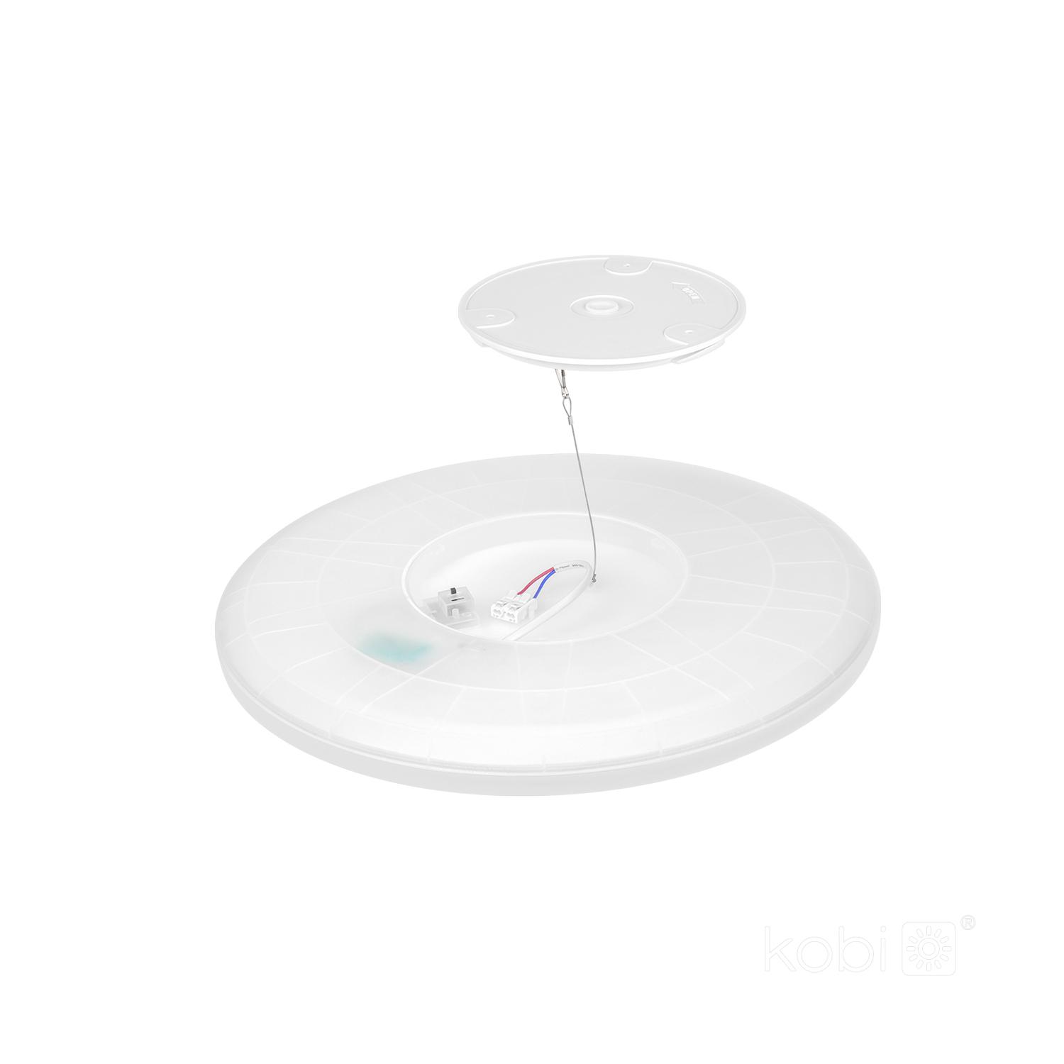 18W LED lubinis šviestuvas NIVERA CIRCLE, juodas, 3000/4000/6000K, su judesio davikliu, IP54 - Image 3