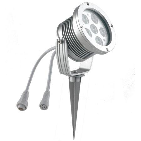18W LED prožektorius IRIDE, sidabro sp., 6000K, dimeriuojamas, IP65