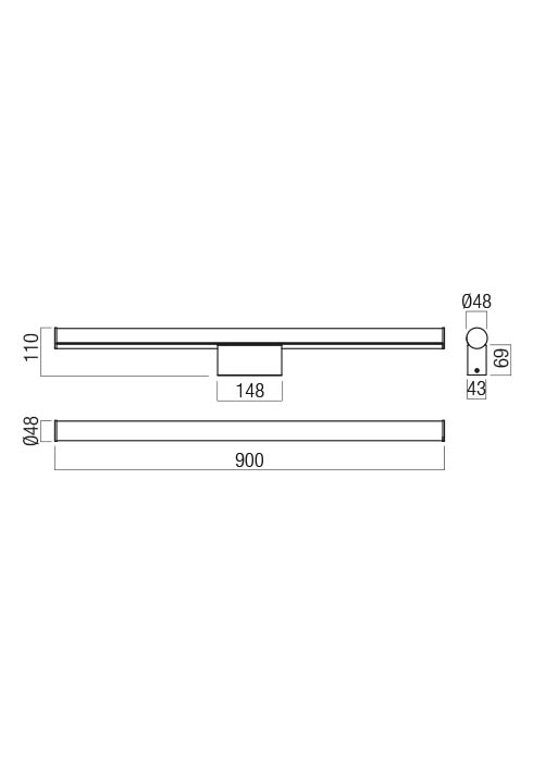 18W LED sieninis šviestuvas KALI, baltas, 3000/4000K, IP44, 01-3280 - Image 3