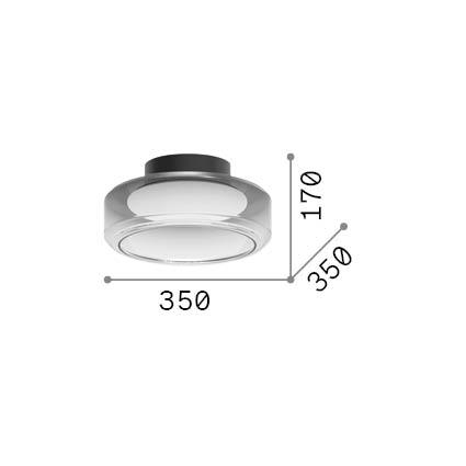 19W LED lubinis šviestuvas TOPICO, dūmų sp., 3000K, 333014 - Image 3