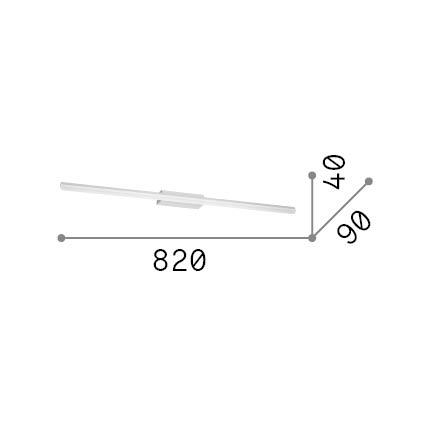 19W LED veidrodžių šviestuvas RIFLESSO, juodas, 3000K, IP54, 345147 - Image 2