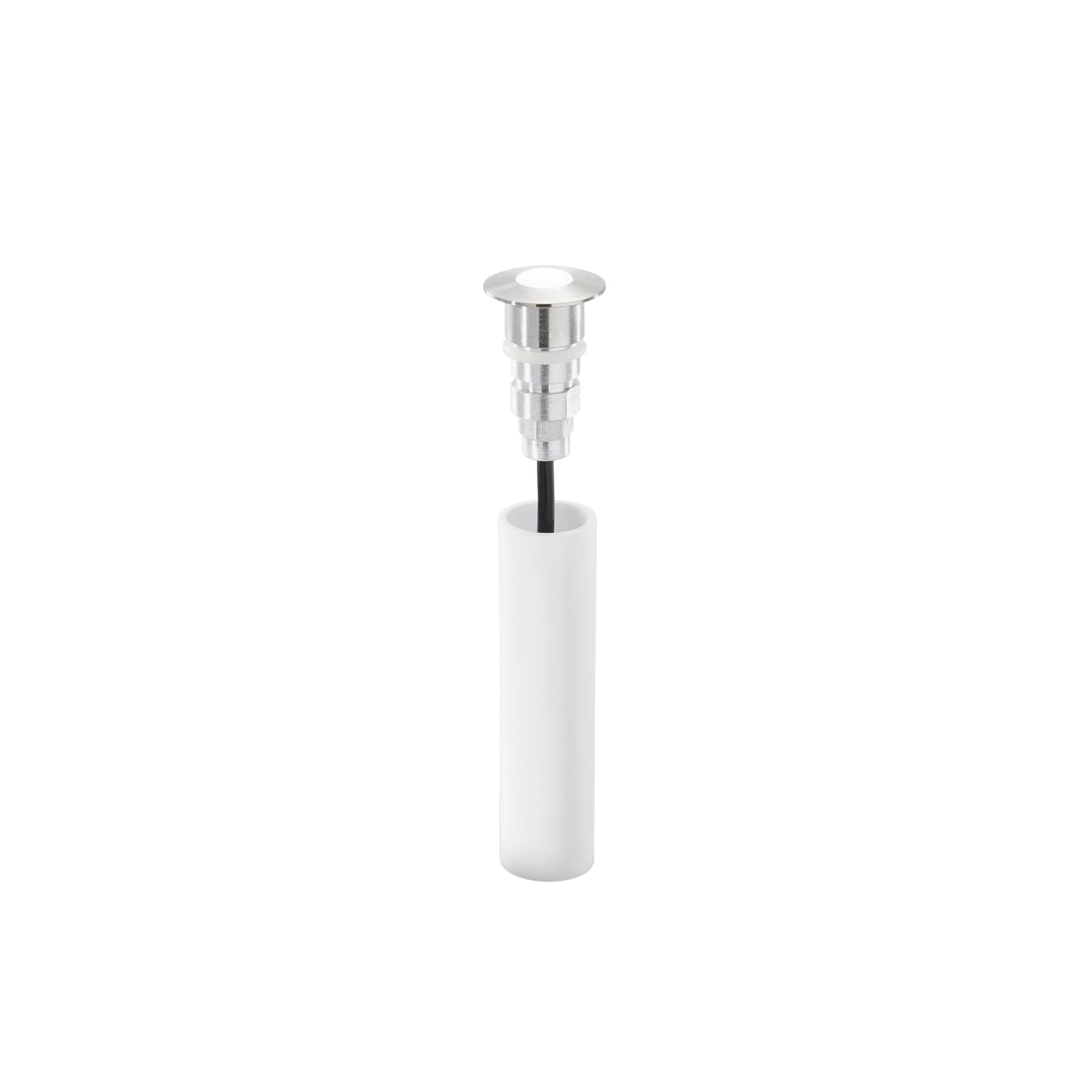 1W LED lauko įleidžiamas šviestuvas BARRET, nikelio sp., 3000K, IP67
