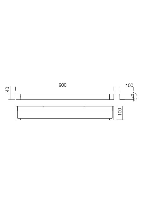 23,91W LED sieninis šviestuvas FLIPPER, matinės baltos sp., 3000K, IP44, 01-2295 - Image 3