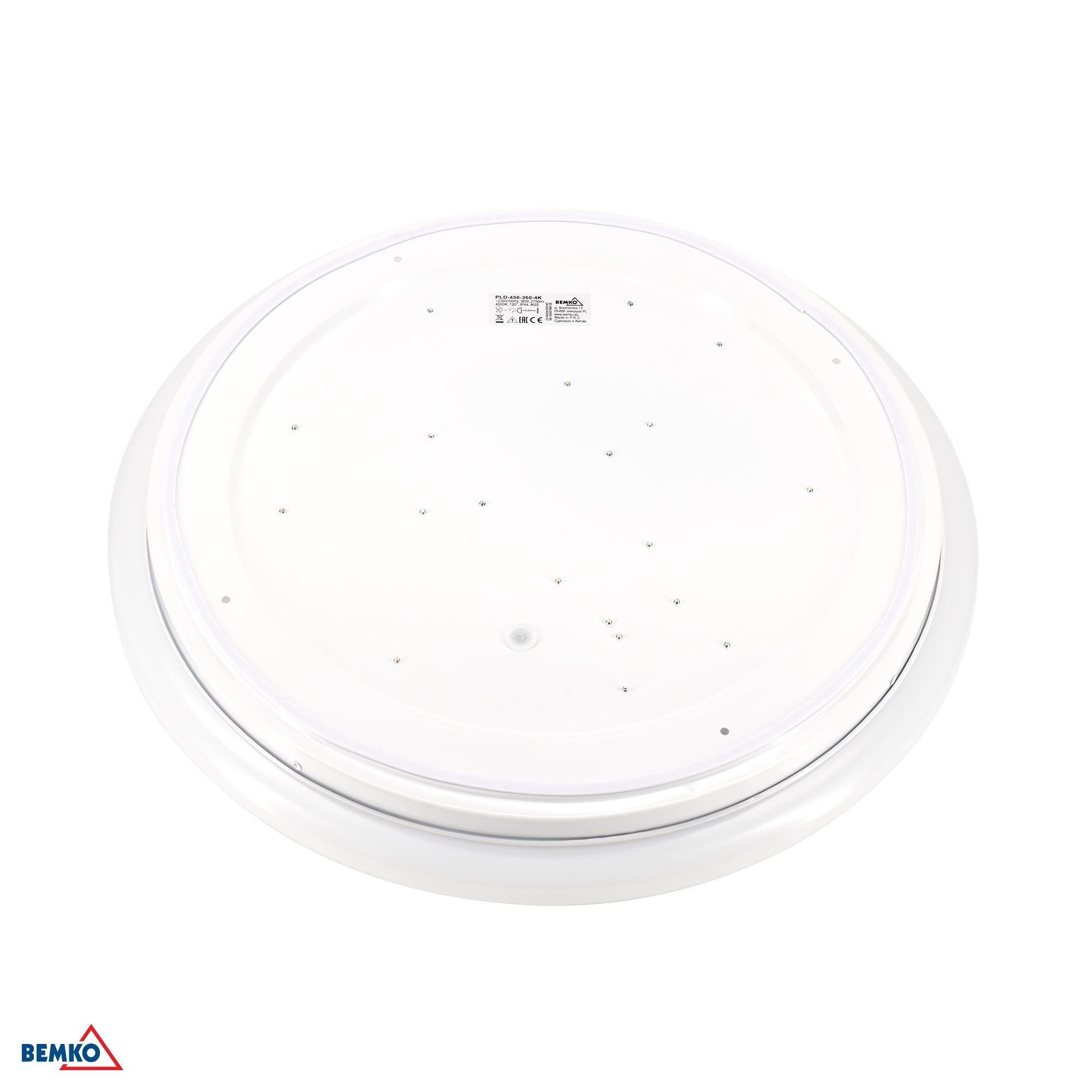 24W LED plafonas PLATO, baltas, 3000K, IP44 - Image 3