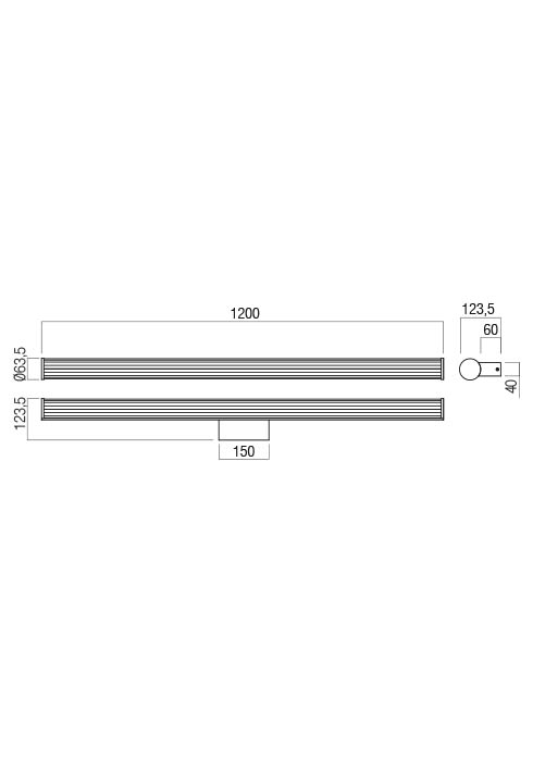24W LED sieninis šviestuvas DIZZY, baltas, 3000/4000K, IP44, 01-3265 - Image 3
