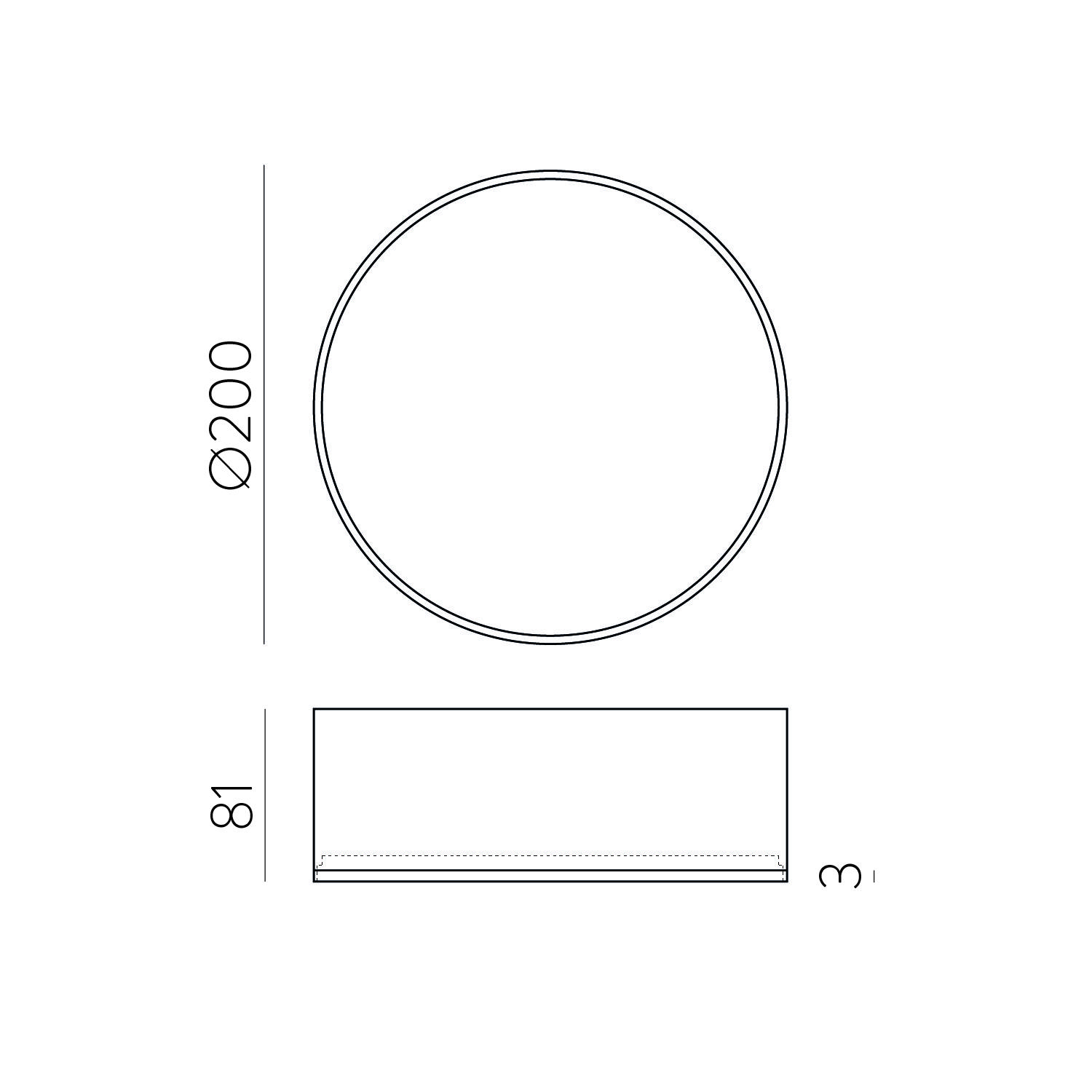 25W LED lubinis šviestuvas ALIS, juodas, 2700/4000K, dimeriuojamas, IP44, P3998270NDT - Image 3