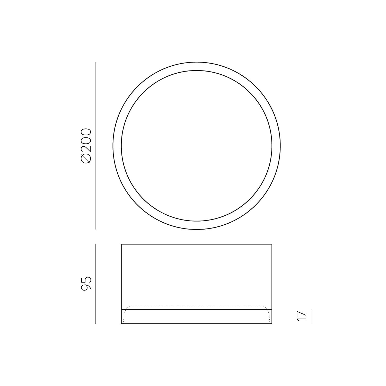 25W LED lubinis šviestuvas TECH, juodas, 3000/4000K, IP44, P3987270N - Image 3