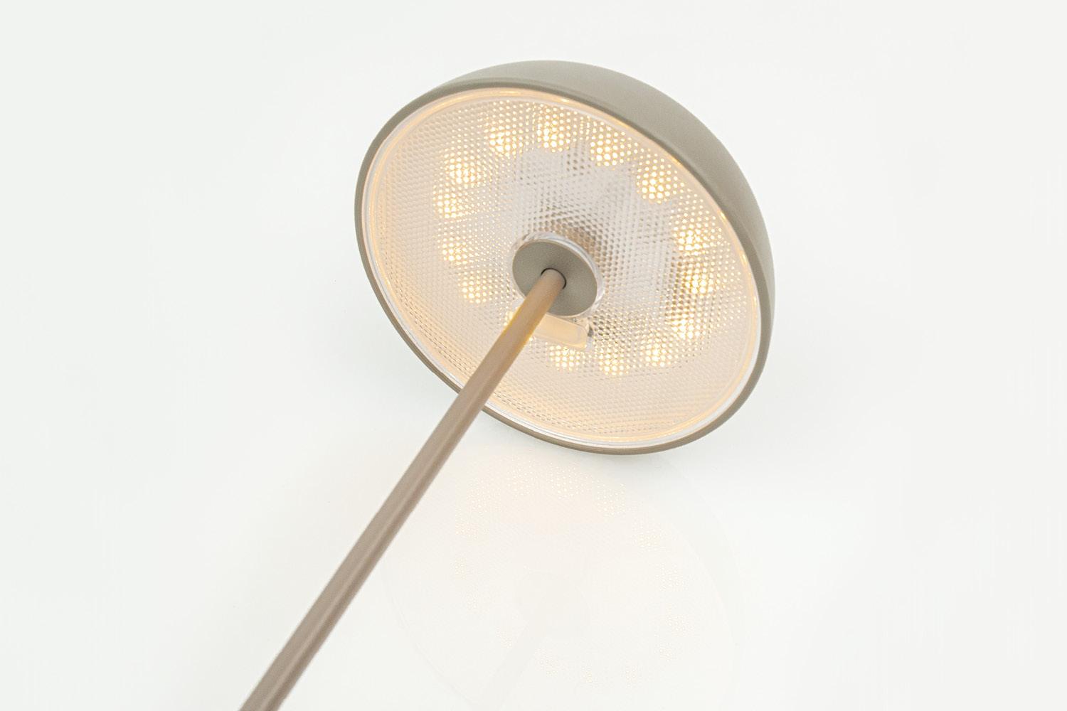 2W LED įkraunamas stalo šviestuvas, pilkas, 2700K, dimeriuojamas, IP44, E487 - Image 2
