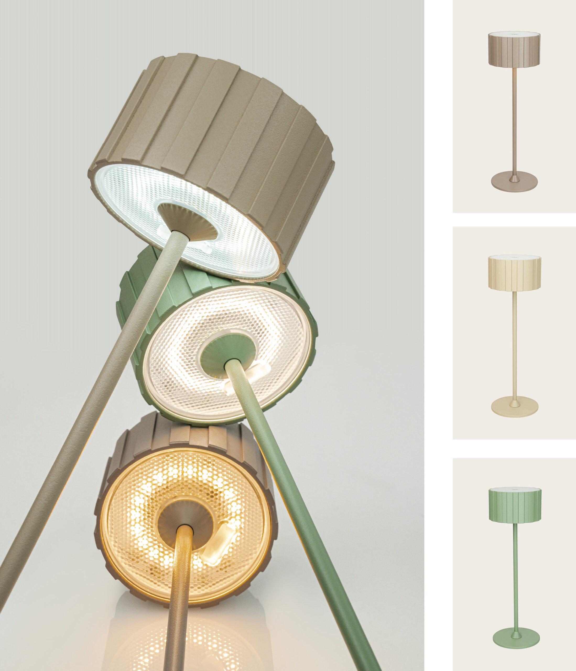 2W LED įkraunamas stalo šviestuvas, smėlio sp., 2700/4000/6500K, dimeriuojamas, IP44, E488 - Image 2